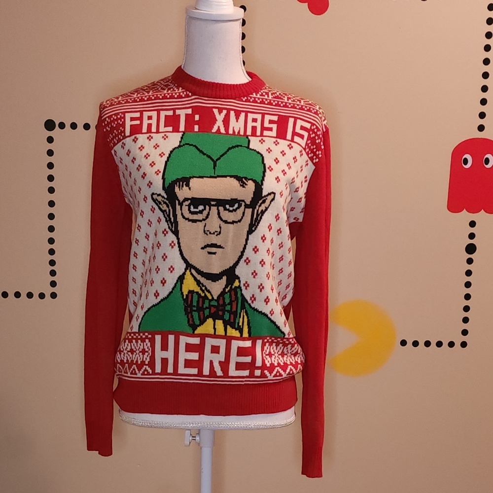 The Office Dwight Schrute Ugly Christmas Sweater Ripple Junction S